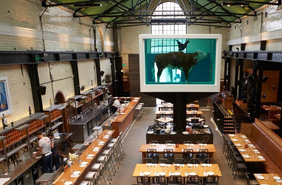 restaurant Tramshed damien hirst