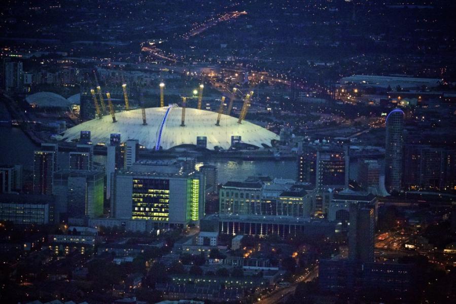 O2 arena by night