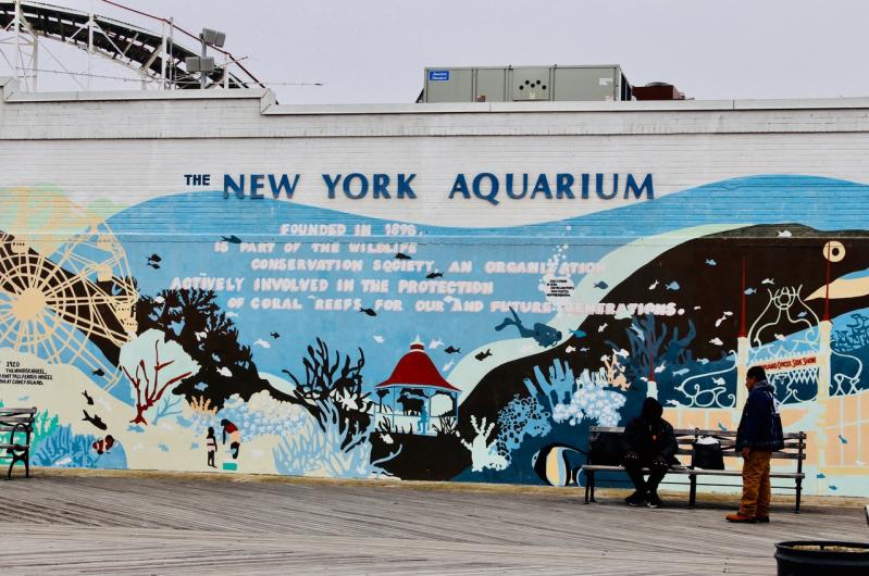 Coney Island dans le brouillard