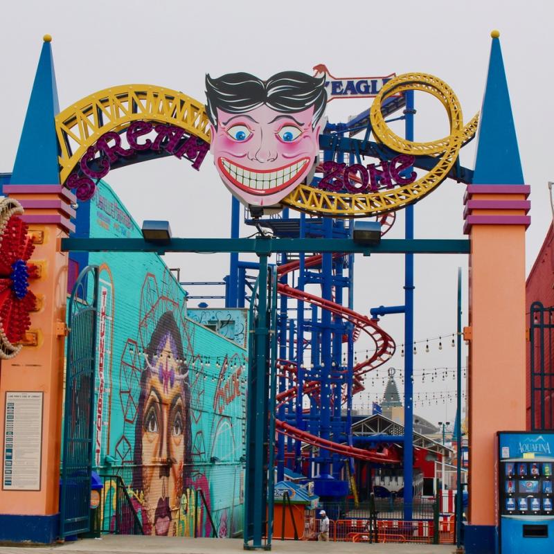 Coney Island dans le brouillard