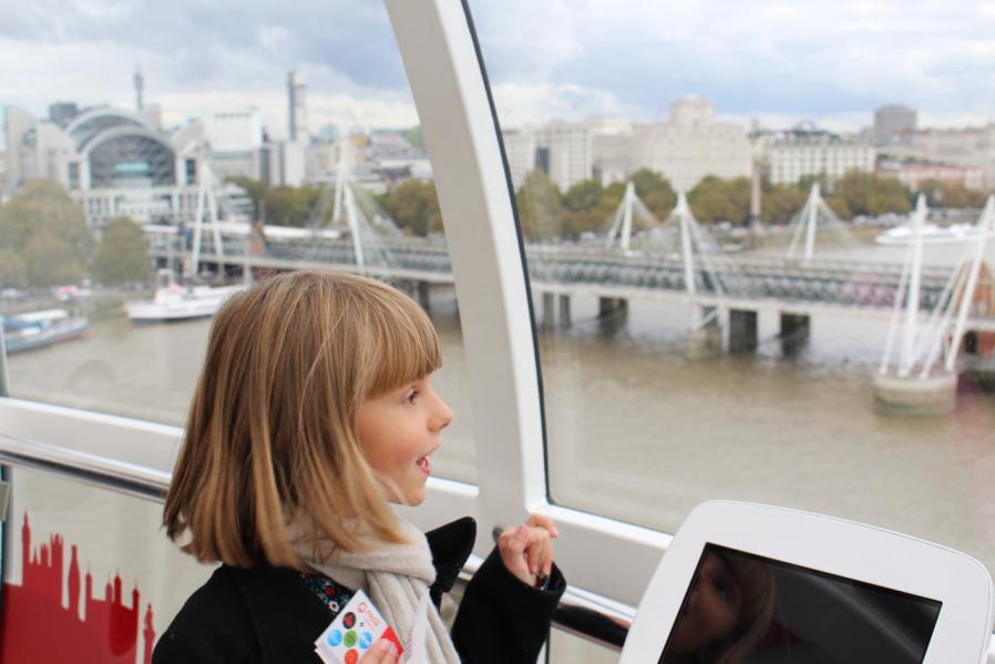 Le London Eye avec les enfants