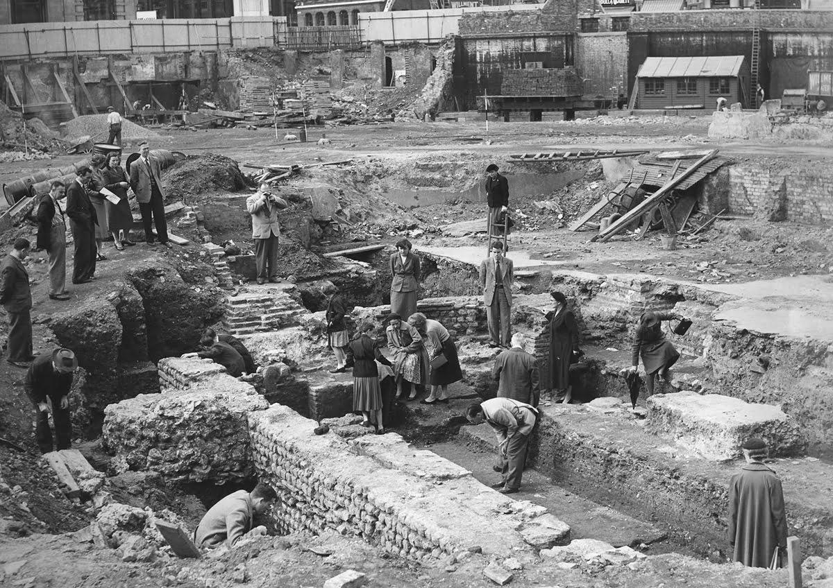 Mithraeum excavation 1954