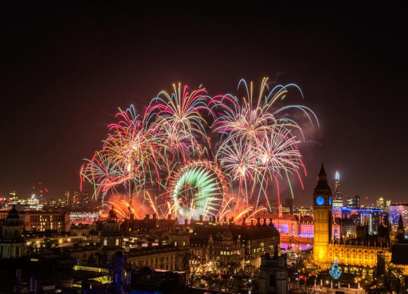 Feux d'artifice Londres