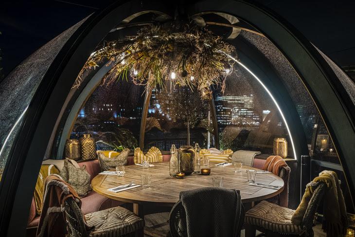 Où dîner et boire dans un igloo ou une boule à neige à Londres cet hiver ?