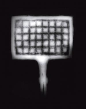 X ray of waffle making tongs c museum of london